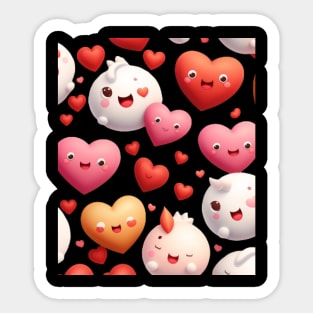 Valentines Day Pattern 2023 Sticker